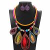 Necklaces | Barode Barode African Statement Choker Necklaces Colorful Chunky Bib Collar Necklace Ethnic Indian Tribal Jewelry Set For Women (A)