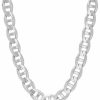 Necklaces | Verona Jewelers 925 Sterling Silver 3.5Mm, 4.5Mm, 5.5Mm, 6.5Mm, 8Mm,9Mm,10.5Mm,12Mm Solid Flat Mariner Link Chain Necklace- Sterling Silver Necklace Chain, Men And Women, Made In Italy 18\" 20\" 22\" 24\" 26\" 28\"30\"