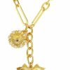 Necklaces | OTEEGX Oteegx Chunky Gold Necklace For Women Girls Trendy 18K Gold Sun Pendant Necklaces Heart Choker Necklace Coquette Love Jewelry