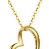 Necklaces | SISGEM Solid 14K Gold Heart Necklace For Women, Fine Gold Love Jewelry Gifts For Wife/Mother/Girlfriend, Birthday Pesent For Her, 16+2 Inch