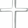 Necklaces | Carleen Carleen 14K Solid White/Yellow Gold Small Crucifix Cross Pendant Necklace Fine Jewelry Faithful Valentines Day Gifts For Women Girls, With 18\" Solid Gold Chain