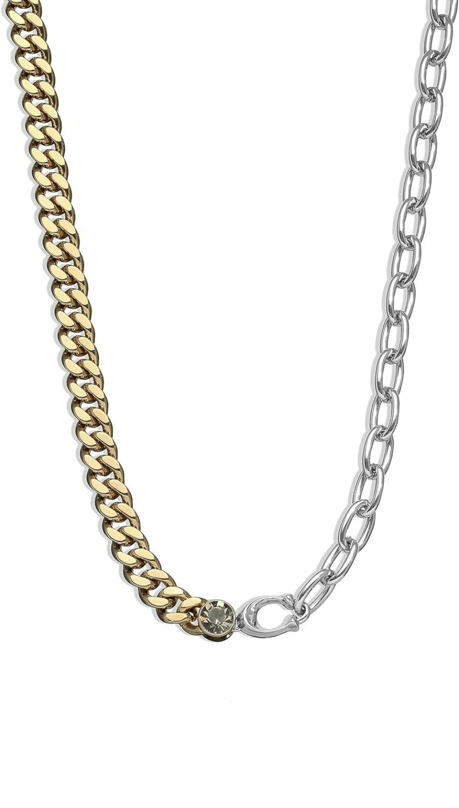 Necklaces | Amazon Coach Women'S Signature Mixed Chain Necklace