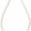 Necklaces | JORA White Freshwater Cultured Pearl Necklace For Women In 18 Inch Princess Length