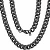 Necklaces | ChainsPro Chainspro 3/6/9/12Mm Silver Tone/Black/Gold Plated Chains For Men, Mens Necklace Chains Stainless Steel Cuban Link Chain Necklace For Men, Mens Chain 14-30 Inch- Send Gift Box