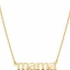 Necklaces | Ana Luisa Ana Luisa 14K Gold Mama Necklace - Beautiful & Sentimental 14K Gold Plated Nameplate Necklace - Hypoallergenic, Water-Resistant & Tarnish-Free Necklaces - Mom Necklace