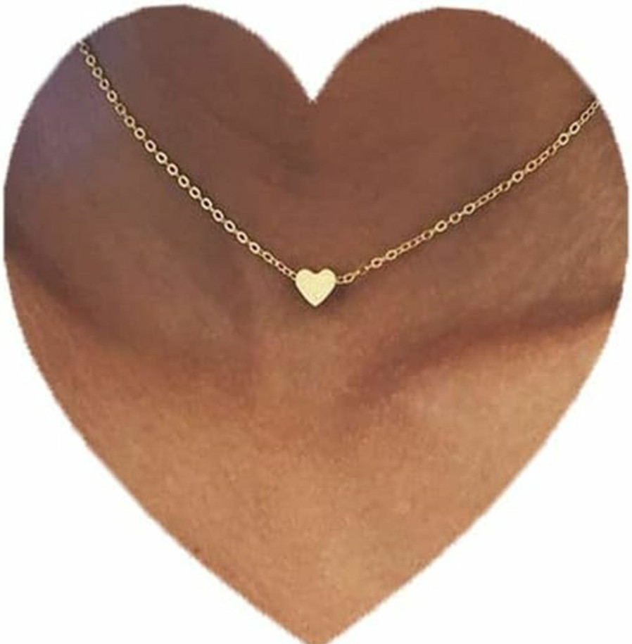 Necklaces | Shegirl Shegirl Heart Choker Necklace Delicate Love Necklace Pendant Necklace Silver Jewelry For Women And Girls