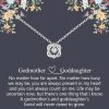 Necklaces | NOURISHLOV Nourishlov Godmother & Goddaughter Gifts, Goddaughter Gifts From Godmother, Sterling Silver Interlocking 2 Hearts Necklace, Baptism, First Confirmation, Easter, Graduation, Birthday Gifts