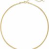 Necklaces | NUZON 14K Gold Plated Dainty Choker Necklace For Women Girls | Snake Chain, Cuban Link, Paperclip, Ball Beaded Chain, Tennis Chain, Natural Freshwater Pearl Necklace Fashion Jewelry For Gift