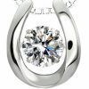 Necklaces | ARINZA Arinza Horseshoe Necklaces For Women, 925 Sterling Silver 1Carat Dancing Diamond Cubic Zirconia Cz Pendant, Anniversary Birthday Mother'S Day Gifts For Women Mom/Wife/Sister