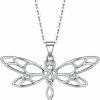 Necklaces | PUPILLEMON Pupillemon Sterling Silver Sun And Moon/Dragonfly/Compass Necklace Jewelry For Women Girls (18K Gold Plated)