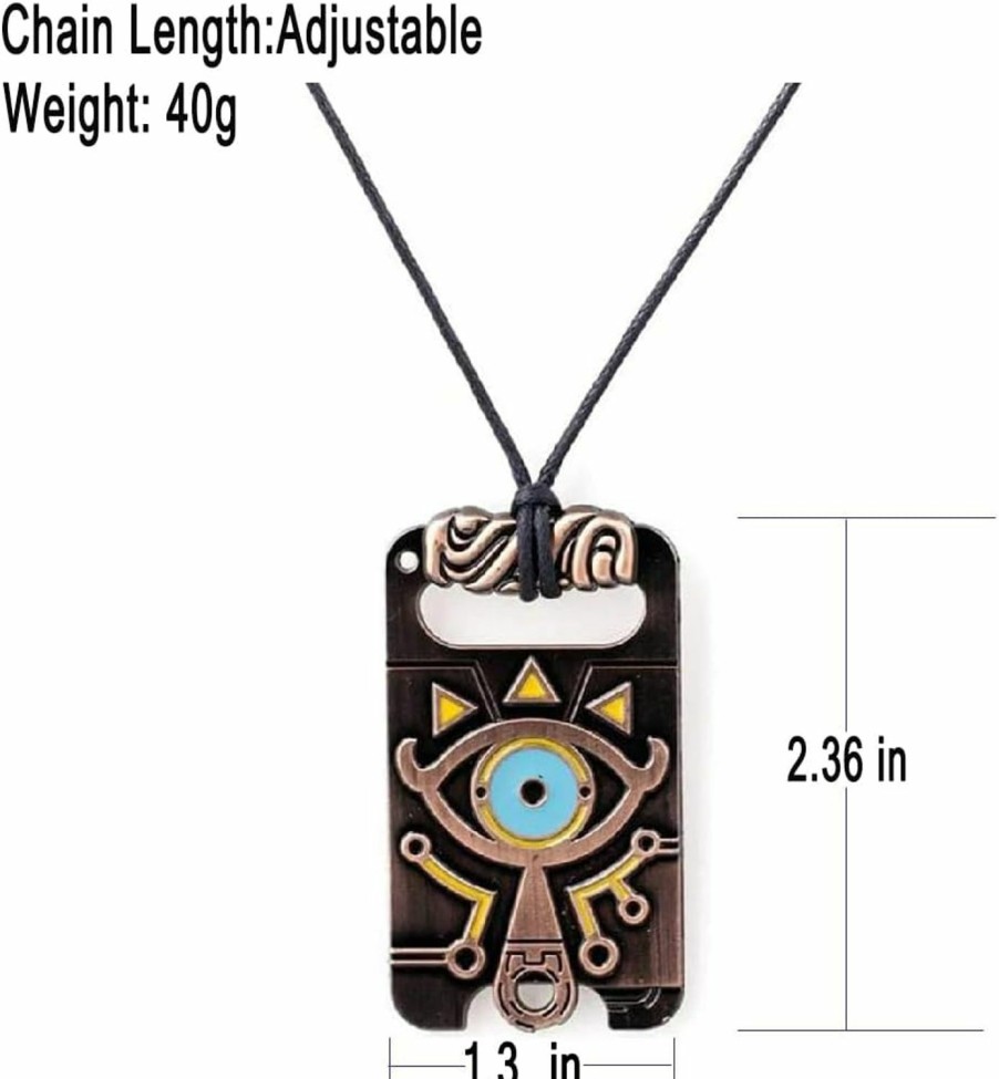 Necklaces | Generic Meetcute Vintage Uni Necklace,The Legend Of Zelda Breath Of The Wild Sheikah Eye Dog Tag Necklace Cosplay