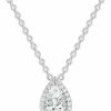 Necklaces | EAMTI Eamti 925 Sterling Silver Necklace For Women Cubic Zirconia Round Cut 1.25Ct Pendant Necklace Dainty Jewelry Gifts For Women Mother'S Day/Birthday/Anniversary Day/Valentine'S Day