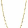 Necklaces | Kooljewelry Kooljewelry Solid 14K Yellow Gold Filled Miami Cuban Curb Chain Necklace For Men And Women (3.2 Mm, 4 Mm, 5 Mm, 6 Mm, 7.4 Mm Or 9 Mm)