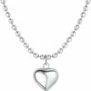 Necklaces | GUYOICHT Guyoicht 925 Sterling Silver Fashion Heart Pendant Necklaces With Toggle Clasp, Heart Toggle Chocker Necklace, Ot Clasp Heart Necklace Jewelry Gift For Women Girls