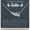 Necklaces | RareLove Rarelove Sympathy Gifts For Loss Of Father,Bereavement Condolence Gifts,Remembrance Gifts,925 Sterling Silver Angel Wing Heart Pendant Necklace,Sorry For Your Loss Gift Memorial Gifts