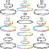 Necklaces | BodyJ4You Bodyj4You 30Pc Choker Henna Tattoo Necklace Bracelet Ring Set - Stretchy 90S Accessories Women Girls Kids - Vibrant Rainbow Pink Green Blue Red Clear White - Elastic Adjustable Jewelry