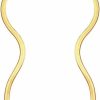 Necklaces | EMATU Ematu 18K Real Gold Plated Flat Snake Chain Herringbone Choker Necklace For Women (5Mm,14\"-22\")