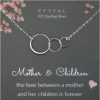 Necklaces | EFYTAL Efytal Mothers Day Gifts From Daughter, Sterling Silver Or Gold Plated 3 Circle Necklace, Mothers Day Necklace, Mothers Day Jewelry, Mama Necklace, Mom Necklace For Women, Mothers Necklace From Kids