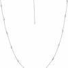 Necklaces | La Joya La Joya 1/2-2 Ct. Tw. Diamond Station Necklaces For Women | 925 Sterling Silver Diamond Necklaces | 36 And 20 Inch Layering Necklaces For Women | Gorgeous Diamond Jewelry For Women