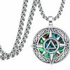 Necklaces | Sbzxbt Sobriety Gifts For Men Sterling Silver Compass Alcoholics Anonymous Pendant Necklace Aa Jewelry Sobriety For Men Women