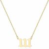 Necklaces | Tavuala Tavuala Angel Number Necklace For Women, 18K Gold Plated 000 111 222 333 444 555 666 777 888 999 Necklace Numerology Jewelry