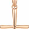 Necklaces | SISGEM Sisgem 14K Gold Cross Necklace For Women Teens, Gold Chain With Cross Pendant, Confirmation Jewelry For Her, 16+1+1 Inch