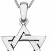 Necklaces | Marina Meiri Marina Jewellery Classic Star Of David Real 925 Sterling Silver 18\" Chain Necklace Jewish Token Pendant Charm. Perfect Passover Gift