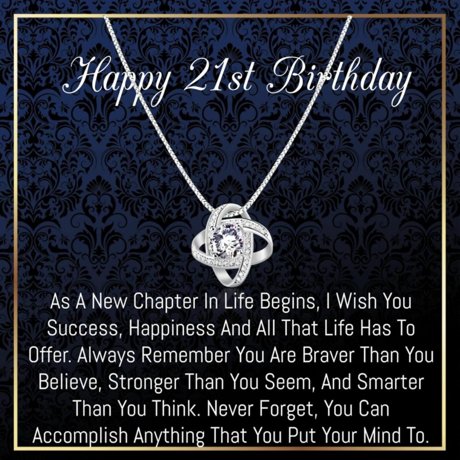 Necklaces | UPLOVEGIFTS Uplovegifts 21St Birthday Gifts For Her, Necklace For 21 Year Old, Birthday Gifts For Her Daughter Sister Granddaughter Best Friends Happy 21St Birthday Gift Ideas