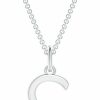 Necklaces | Angara Angara Gypsy Set Diamond Capital S Initial Pendant (Color: H, Clarity: Si2)