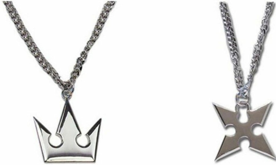 Necklaces | XOFOAO Xofoao Kingdo Heart Sora'S Crown & Roxas'S Cross Necklaces