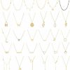 Necklaces | Honsny Honsny Layered Choker Necklace For Women Girls Coin Moon Star Multilayer Choker Necklaces Charm Tiered Choker Chain Gold Necklace Set Adjustable Silver Bar Pendant Y Necklace For Teens