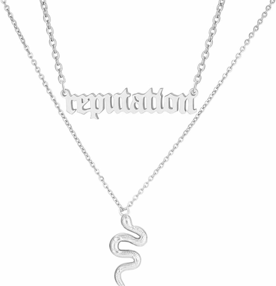 Necklaces | Rrdaily Personality Layered Silver Reputation Snake Necklace For Women,Gothic Punk Animal Neckalce Vintage Jewelry Gifts