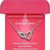 Necklaces | Alittlecare Alittlecare Granddaughter Necklace From Grandmom - Filled With Love And Packaged In A Recording Gift Box - Necklace For Granddaughter On Birthday, Christmas, Graduation, Wedding, Or Valentine'S Day