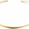 Necklaces | Mealguet Jewelry Xinnuoshangmao Fashion Must-Have Stainless Steel Gold Plated Metal Plain Cuff Chocker Collar Necklace For Women (Golden)