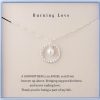 Necklaces | Burning Love Burning Love Godmother Necklace Godmother Gifts From Goddaughter&Godson Sterling Silver Circle Necklace For Women Birthday Gifts Christmas Gifts