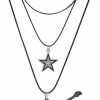 Necklaces | Yuoos Yuoos Star Vintage Necklace Punk Star Choker Rock Roll Guitar Layered Necklace For Women Men Eboy Egirl