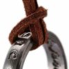 Necklaces | MBVBN Mbvbn Uni Uncharted 4 Nathan Drake Ring Pendant Necklace With Adjustable Brown Leather Chain