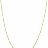 Necklaces | Kooljewelry Kooljewelry 10K Yellow Gold Singapore Chain Necklace For Women (0.7Mm, 1Mm, 1.4Mm, 1.7Mm - Sizes From 14 To 30 Inch Long)