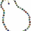 Necklaces | Glass Of Venice Glass Of Venice Murano Glass Necklace Shorter Length 17-Inches - Italian Millefiori Multicolor Mosaic Beads Handmade Blown Glass - Murano Glass Necklaces For Women