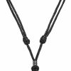 Necklaces | BlueRica Bluerica Celtic Trinity Knot (Triquetra) On Adjustable Black Cord Necklace (Old Silver Finish)