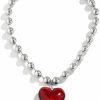 Necklaces | Fuqimanman2020 Fuqimanman2020 Y2K Big Heart Pendant Necklace Chunky Glass Puffy Heart Necklace Trendy Jewelry For Women Girls